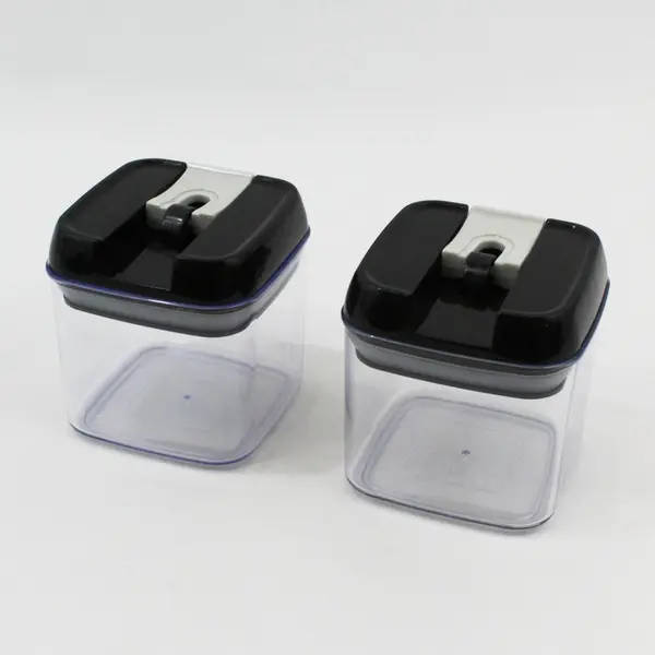 Lot of 2 Food Storage Containers 4 x 4 x 4 Inch