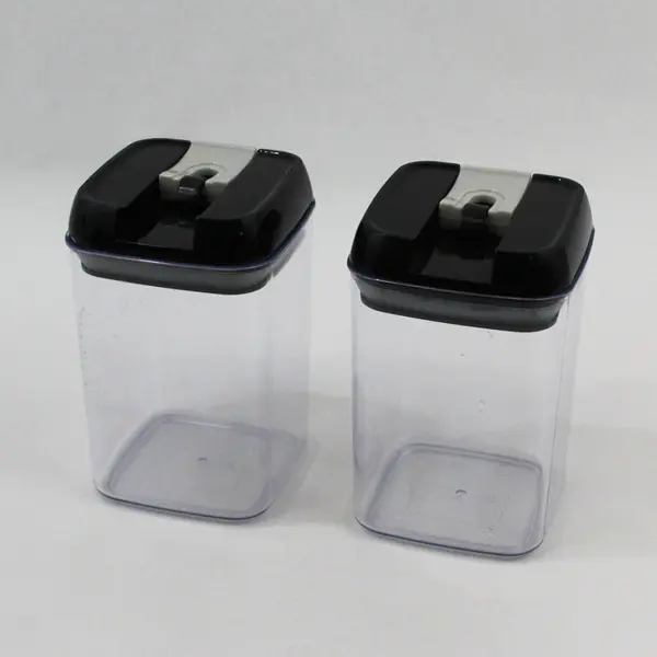 Lot of 2 Food Storage Containers 6 x 4 x 4 Inch
