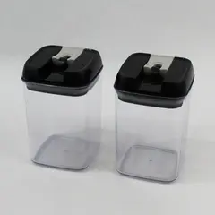 Lot of 2 Food Storage Containers 6 x 4 x 4 Inch