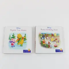 Lot of 2 Disney Read With Pooh Pooh's Birthday Book Piglet's New Skates 2004/05
