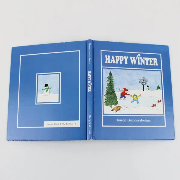 Vintage Happy Winter by Karen Gundersheimer 1982 1st Edition Hardcover Book
