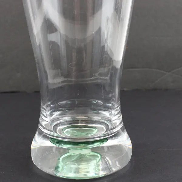 Set of 4 Clear Glass Pilsner Beer Glasses 8.5in Used
