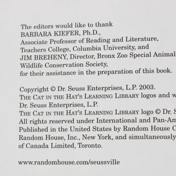 If I Ran the Rain Forest Bonnie Worth 2003 HC Cat in the Hat Learning Library
