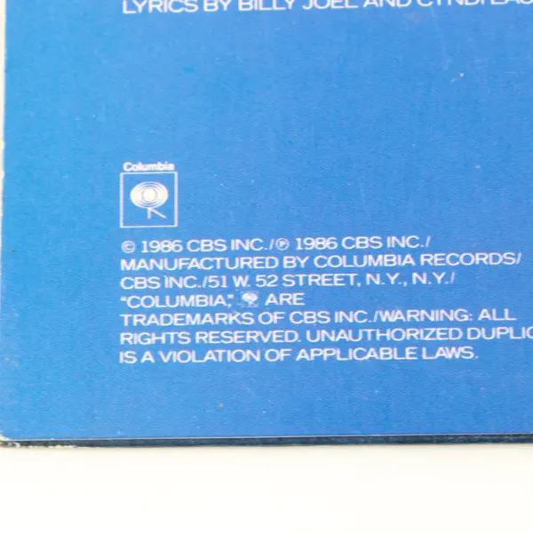 Billy Joel The Bridge Columbia 12" Vinyl Record 