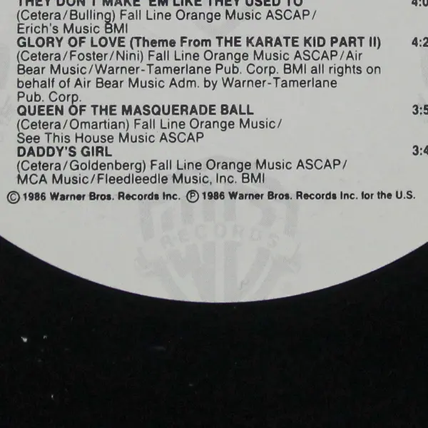 Peter Cetera Solitude/Solitaire  12"Vinyl Record Warner Bros 1-25474
