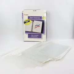 Avery 74136 Semi-Clear Sheet Protectors 100 Pack Open Box