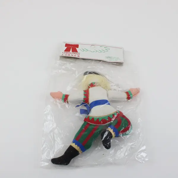 Christmas Corner Fabric Folk Dancer Christmas Ornament Holiday Decor