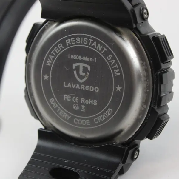 Lavaredo Men's Digital Sports Wristwatch Black L6608-Man-1 Pre-Owned