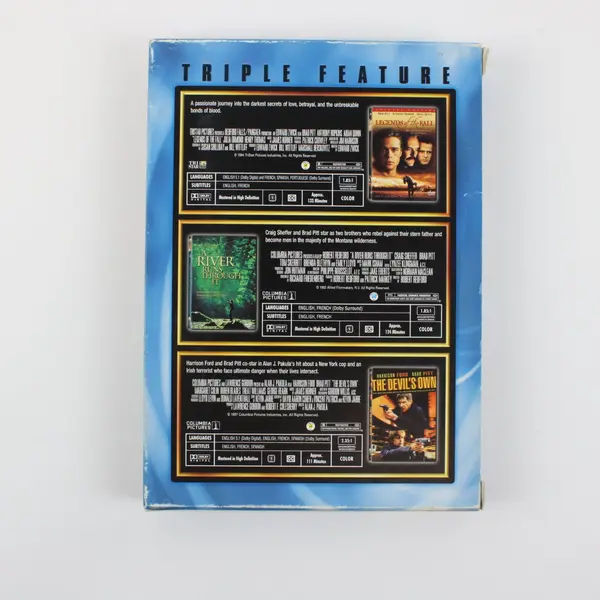 Triple Feature DVD Set: Legends of the Fall, River Runs Through It, Devil's Own 