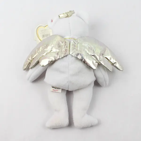 TY Beanie Babies Halo II 2000 White Angel Bear With Tag Plush Toy