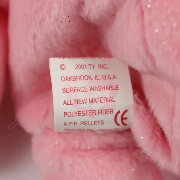 Ty Beanie Babies Mum 2001 Pastel Pink Bear With Tag Plush Toy