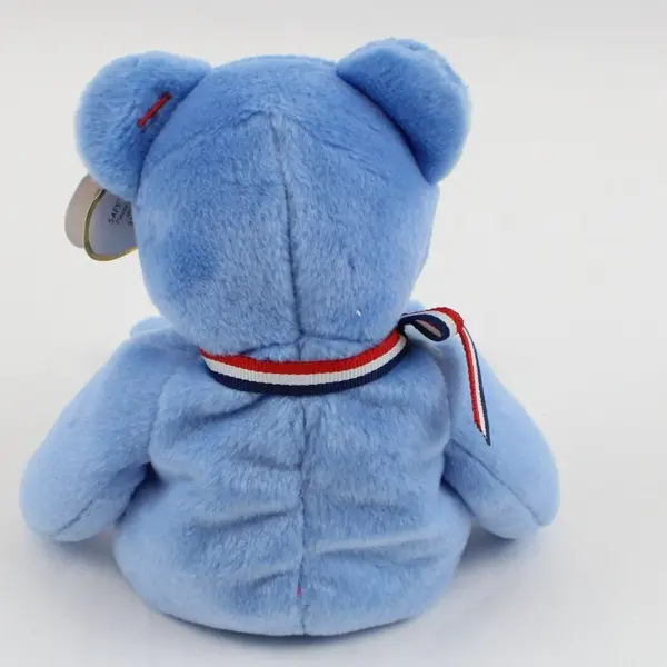 TY Beanie Babies America 2001 American Red Cross Blue Bear Plush Tag