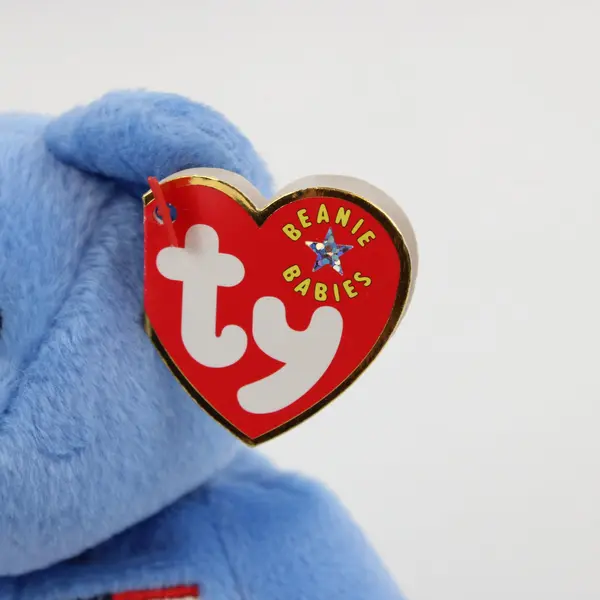 TY Beanie Babies America 2001 American Red Cross Blue Bear Plush Tag