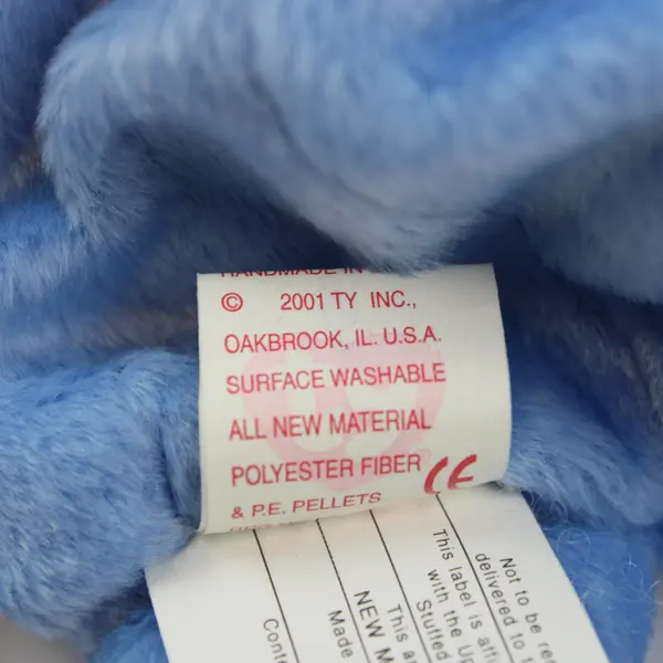 TY Beanie Babies America 2001 American Red Cross Blue Bear Plush Tag