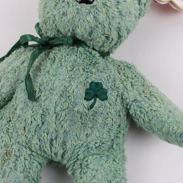TY Beanie Babies Shamrock 2000 Green Bear With Tag Plush Doll Toy