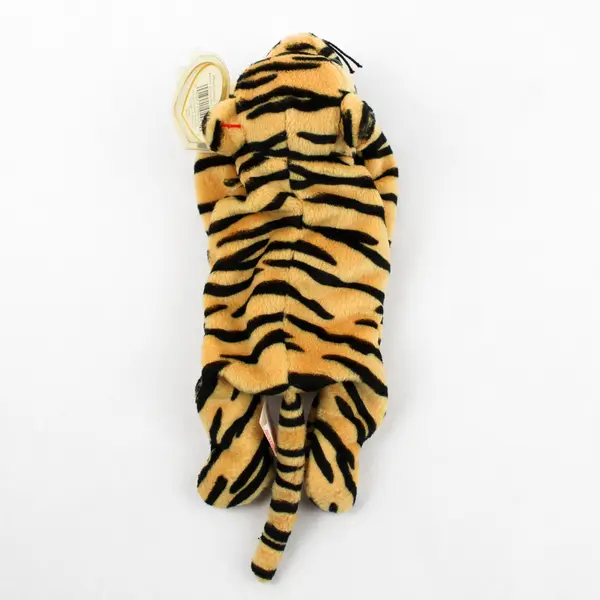 TY Beanie Babies Stripes 1995 Orange/Black Tiger With Tag Plush Toy
