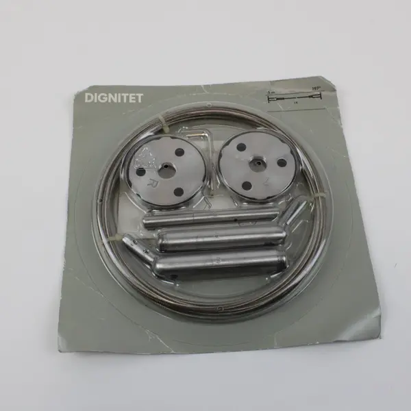 IKEA DIGNITET Stainless Steel Curtain Wire Set 5m / 197in New