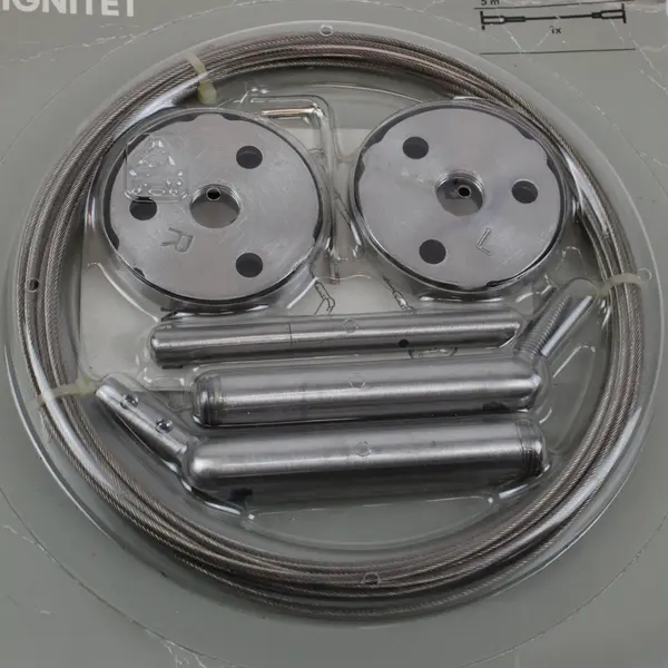 IKEA DIGNITET Stainless Steel Curtain Wire Set 5m / 197in New