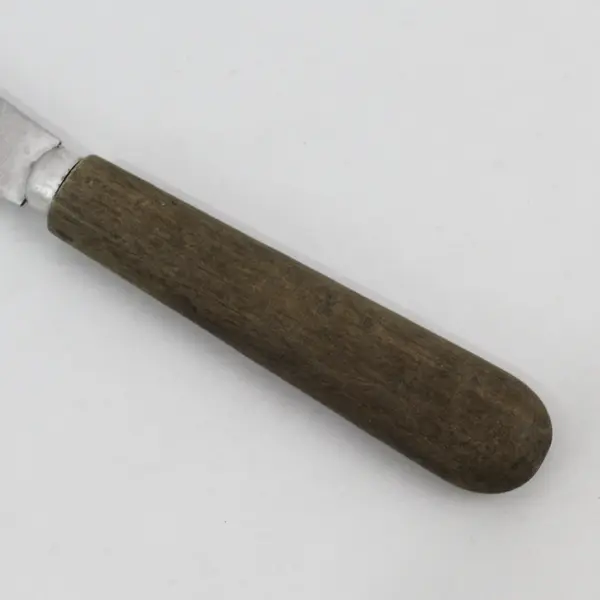 Vintage Stainless Steel Lemon Zester Wooden Handle Citrus Grater