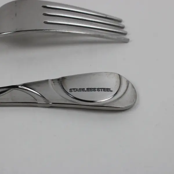 Lot of 2 Pfaltzgraff Garland Frost Pattern Dinner Forks 8" Long Good