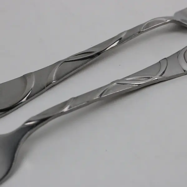 Lot of 2 Pfaltzgraff Garland Frost Pattern Dinner Forks 8" Long Good