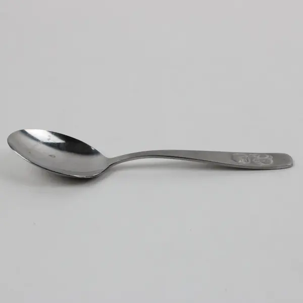 Zilmeta Stainless Steel Youth Spoon Raised Relief Dog Handle 5.5 Inch Used