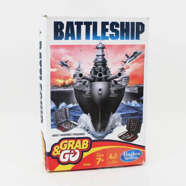 Hasbro Gaming Battleship Grab & Go Travel Game 2 Players Ages 7+