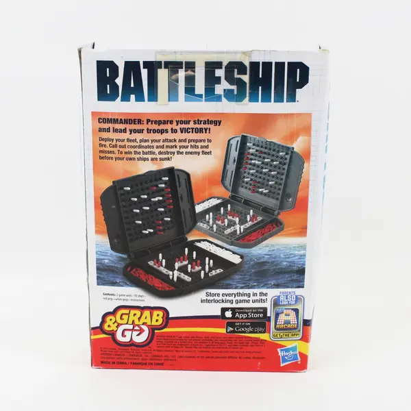 Hasbro Gaming Battleship Grab & Go Travel Game 2 Players Ages 7+