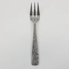 Cambridge Conquest Stainless Steel Medium Solid Cold Meat Serving Fork