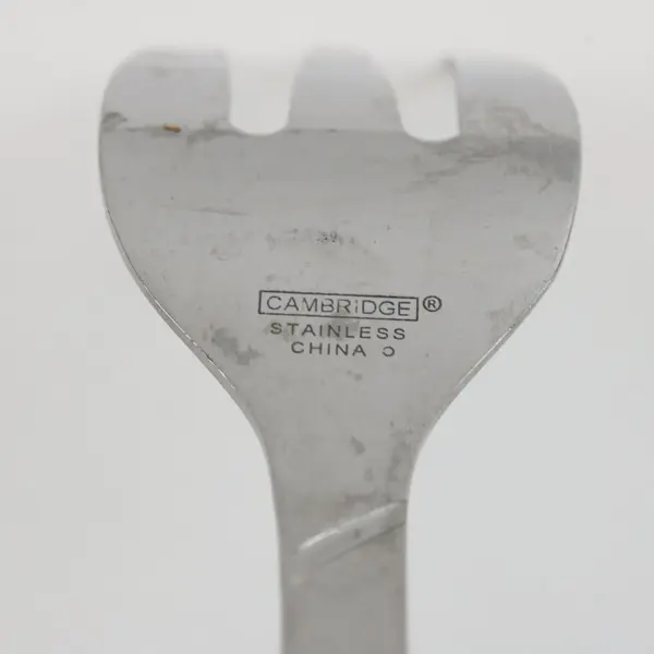 Cambridge Conquest Stainless Steel Medium Solid Cold Meat Serving Fork