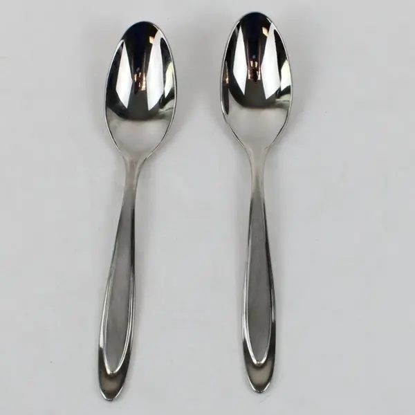 Set of 2 Oneida Aurora Stainless Steel Teaspoons Flatware Replacement