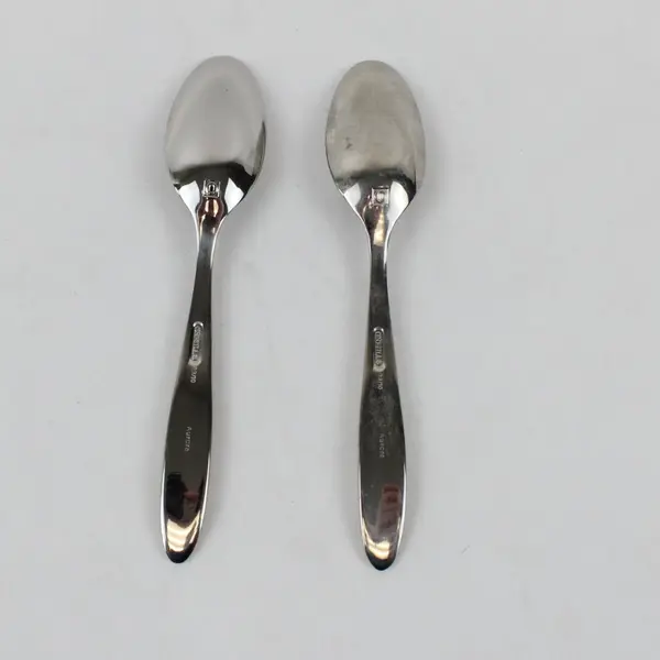 Set of 2 Oneida Aurora Stainless Steel Teaspoons Flatware Replacement