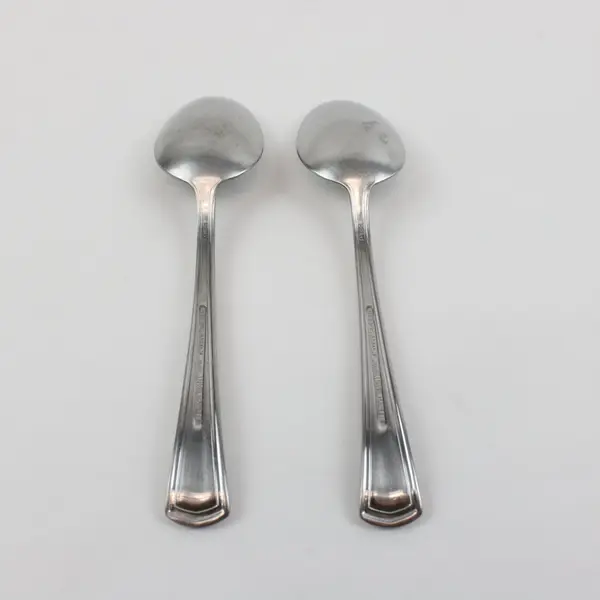 Reed & Barton Walden Stainless Steel Place/Oval Soup Spoons Set of 2