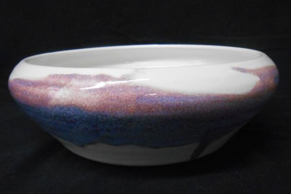 Bruning Studio Pottery Blue Purple Cream Bowl Large Seattle Pacific Northwest