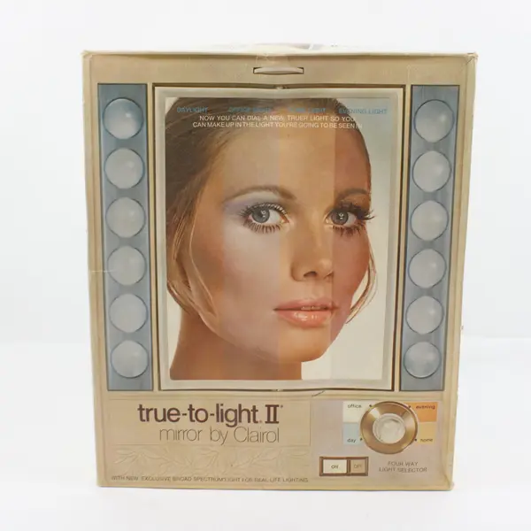 Vintage Clairol True-To-Light II Make Up Mirror Vanity Bedroom Beauty