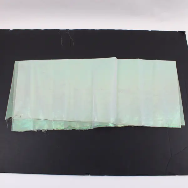 White Iridescent Sheer Organza Fabric Pearlized Metallic Shimmer