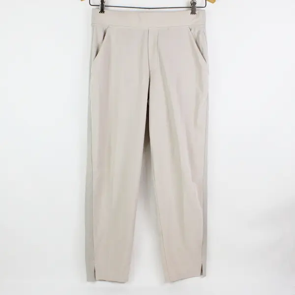 Athleta Women's Beige Straight Leg Activewear Pants Size 8