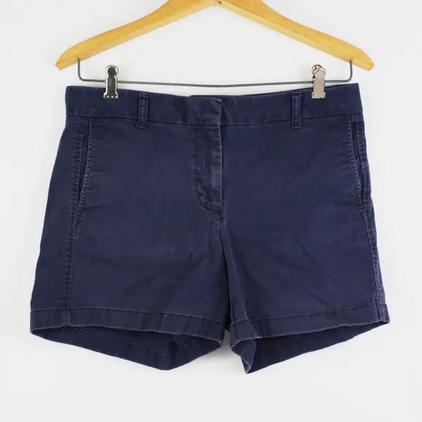J.Crew Women's Navy Blue Flat Front Chino Shorts Size 10