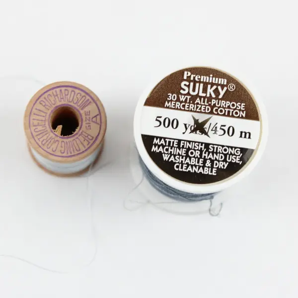 Lot of 5 Mixed Brand Sulky Gütermann Sewing Thread Blue Gray White Quilting
