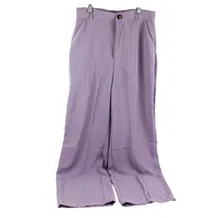 SHEIN Women's Lilac Purple Dress Pants Wide Leg Size M (6) Lightweight Loose Fit