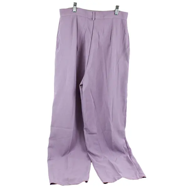 SHEIN Women's Lilac Purple Dress Pants Wide Leg Size M (6) Lightweight Loose Fit