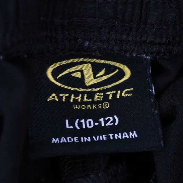 Athletic Works Boys Youth Large Athletic Shorts Black Size 10-12