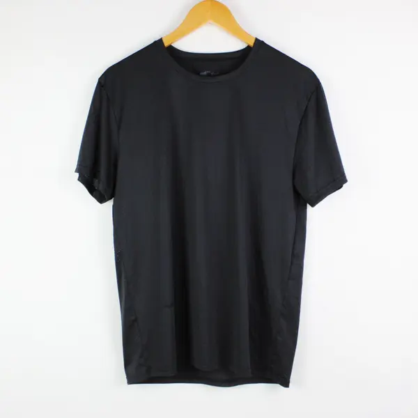 Hanes X-Temp Men's Activewear Shirt Medium Black Mesh