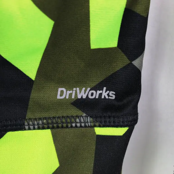 Athletic Works Boys XXL 18 1/4 Zip Hoodie Army Green Neon Geometric