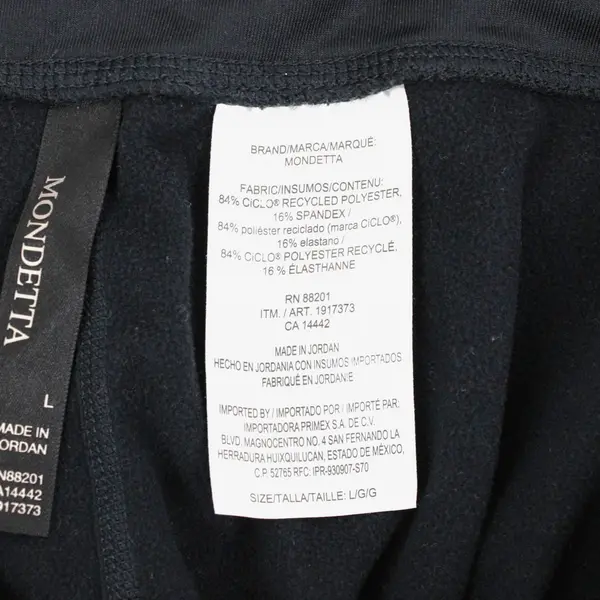 Mondetta Women's Black Straight-Leg Activewear Pants Size Large