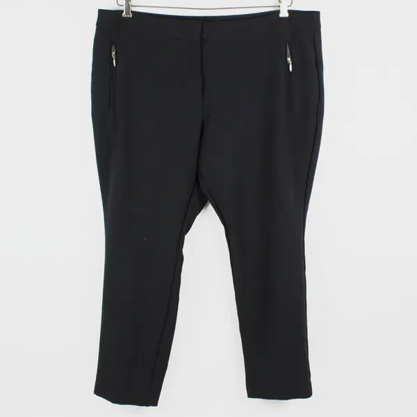 Worthington Slim Ankle Pants Women Size 18 Black Excellent Business Straight Leg