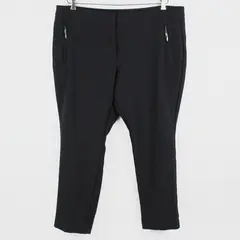 Worthington Slim Ankle Pants Women Size 18 Black Excellent Business Straight Leg