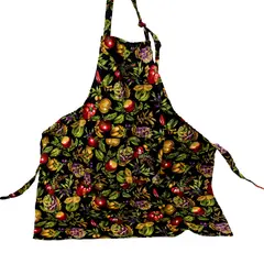 Now Designs Multicolor Vegetable Print Cotton Kitchen Apron 26x32