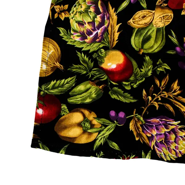 Now Designs Multicolor Vegetable Print Cotton Kitchen Apron 26x32