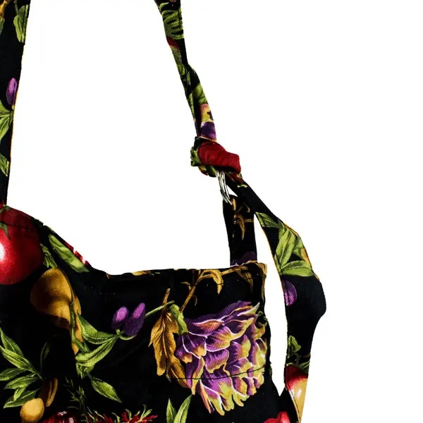 Now Designs Multicolor Vegetable Print Cotton Kitchen Apron 26x32